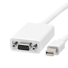 Load image into Gallery viewer, Mini Display to VGA 15 Pin Female Adapter for Apple, Mini DP to VGA 15Pin