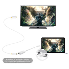 Load image into Gallery viewer, Mini DisplayPort to HDMI Female Adapter Cable, Mini DP to HDMI