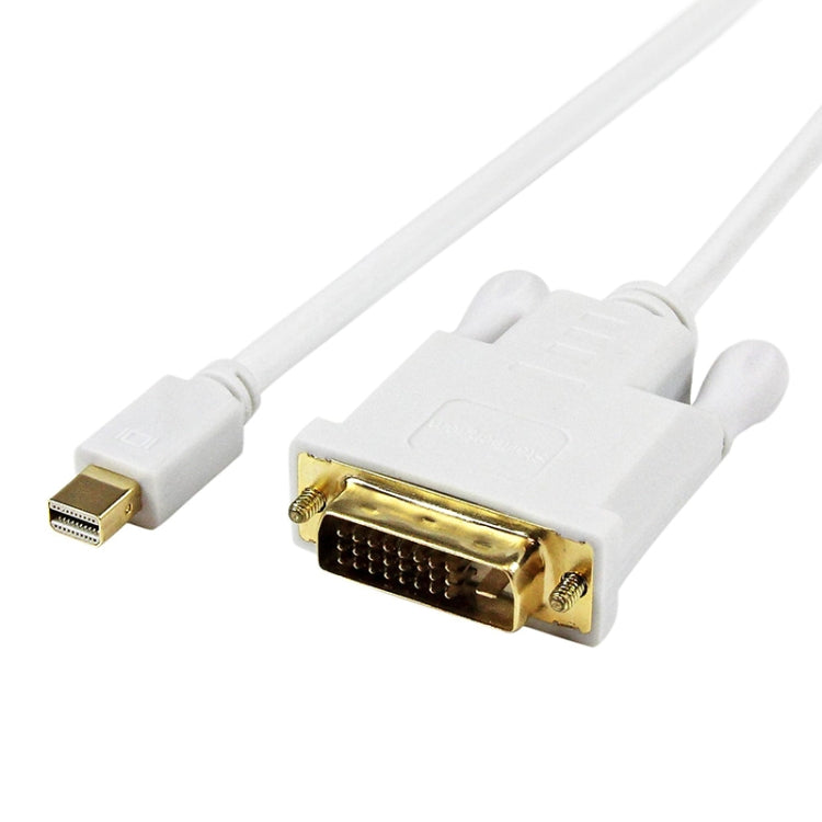 Mini DisplayPort to DVI 24+1 Male Cable Convertor adapter, Cable Length: 1.8M, Mini DP to DVI 24+1 Male