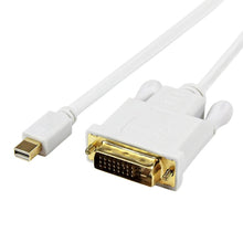 Load image into Gallery viewer, Mini DisplayPort to DVI 24+1 Male Cable Convertor adapter, Cable Length: 1.8M, Mini DP to DVI 24+1 Male