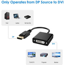 Load image into Gallery viewer, DisplayPort Male to DVI 24+5 Female Adapter, Cable Length: 12cm, DP Male to DVI 24+5 Female