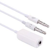 Load image into Gallery viewer, 3.5mm Female to 3.5mm Male Microphone Jack + 3.5mm Male Earphone Jack Adapter Cable for Apple Computer, Length: 78cm