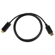 Load image into Gallery viewer, DisplayPort Male to HDMI Male Cable, Cable Length: 1.8m, DP to HDMI Male Black