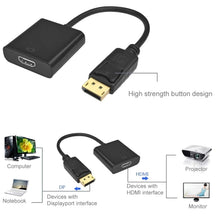 Load image into Gallery viewer, DisplayPort Male to HDMI Female Video Cable Adapter, Length: 15cm, DP Male to HDMI Female (Gold plated)