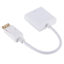 Load image into Gallery viewer, Display Port Male to VGA Female Converter, Length: 20cm, DP Male to VGA Female 20cm White, DP Male to VGA Female Black
