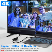 Load image into Gallery viewer, Display Port Male to HDMI Female Adapter Cable, Length: 20cm, DP Male to HDMI Female