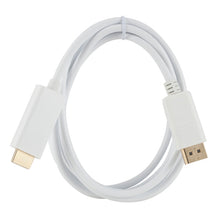 Load image into Gallery viewer, DisplayPort Male to HDMI Male Adapter Cable, Length: 1.8m, DP to HDMI Male White, DP to HDMI Male (Gold plated)