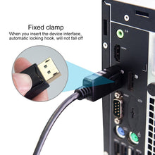 Load image into Gallery viewer, DisplayPort Male to Display Port Male Cable, Length: 1.8m, DP to DP Male (Gold plated)