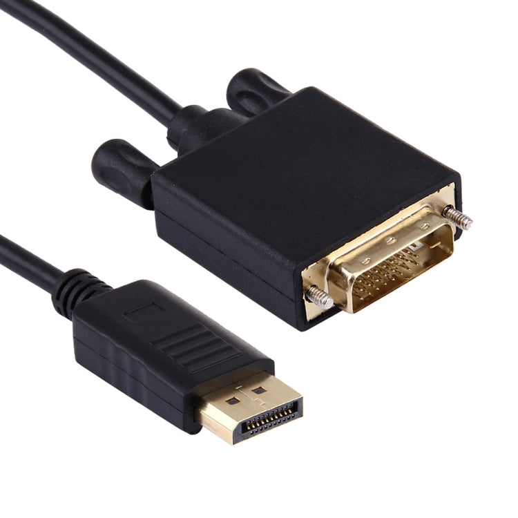 DisplayPort Male to DVI Male High Digital Adapter Cable, Length: 1.8m, DP to DVI 24+1 Male (Gold plated)