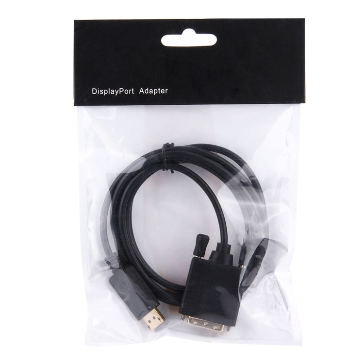 DisplayPort Male to DVI Male High Digital Adapter Cable, Length: 1.8m, DP to DVI 24+1 Male (Gold plated)