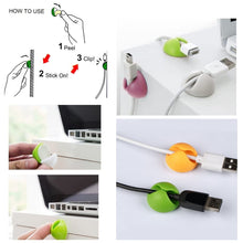 Load image into Gallery viewer, 6 x Multipurpose Cable Clips Cable Drop Organizer