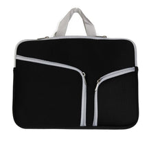 Load image into Gallery viewer, Double Pocket Zip Handbag Laptop Bag for Macbook Pro 15 inch