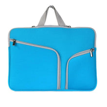Load image into Gallery viewer, Double Pocket Zip Handbag Laptop Bag for Macbook Pro 15 inch