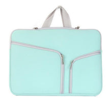 Load image into Gallery viewer, Double Pocket Zip Handbag Laptop Bag for Macbook Pro 15 inch