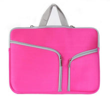 Load image into Gallery viewer, Double Pocket Zip Handbag Laptop Bag for Macbook Pro 15 inch