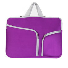 Load image into Gallery viewer, Double Pocket Zip Handbag Laptop Bag for Macbook Pro 15 inch