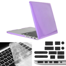 Load image into Gallery viewer, ENKAY for Macbook Pro Retina 15.4 inch (US Version) / A1398 Hat-Prince 3 in 1 Crystal Hard Shell Plastic Protective Case with Keyboard Guard &amp; Port Dust Plug