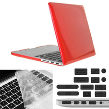 Load image into Gallery viewer, ENKAY for Macbook Pro Retina 15.4 inch (US Version) / A1398 Hat-Prince 3 in 1 Crystal Hard Shell Plastic Protective Case with Keyboard Guard &amp; Port Dust Plug