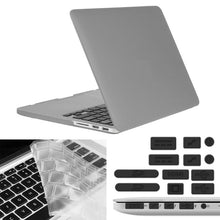 Load image into Gallery viewer, ENKAY for Macbook Pro Retina 15.4 inch (US Version) / A1398 Hat-Prince 3 in 1 Frosted Hard Shell Plastic Protective Case with Keyboard Guard &amp; Port Dust Plug