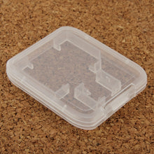 Load image into Gallery viewer, 100Pcs Transparent Plastic Storage Card Box for SD Card + Micro SD Card(TF Card), SD+TF Card