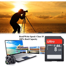 Load image into Gallery viewer, 8GB Ultra High Speed Class 10 SDHC Camera Memory Card (100% Real Capacity), 8GB