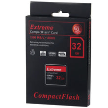 Load image into Gallery viewer, 32GB Extreme Compact Flash Card, 400X Read  Speed, up to 60 MB/S (100% Real Capacity), 32GB