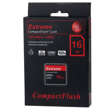 Load image into Gallery viewer, 16GB Extreme Compact Flash Card, 400X Read  Speed, up to 60 MB/S (100% Real Capacity), 16GB