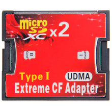 Load image into Gallery viewer, 2-Socket Micro SD to CF Compact Flash Memory Card Adapter, 2-Socket