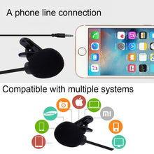 Load image into Gallery viewer, Car Audio Microphone 3.5mm Jack Plug Mic Stereo Mini Wired External Clip Microphone Player for Auto DVD Radio, Cable Length: 2.1m, Clip