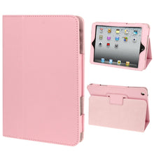 Load image into Gallery viewer, 2-fold Litchi Texture Flip Leather Case with Holder Function for iPad mini / mini 2 Retina