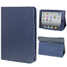 Load image into Gallery viewer, 2-fold Litchi Texture Flip Leather Case with Holder Function for iPad mini / mini 2 Retina