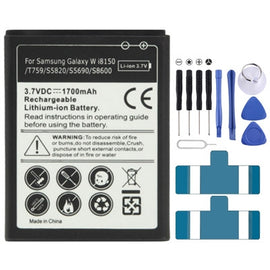 1700mAh Replacement Battery for Galaxy W i8150 / T759 / S5820 / S5690 / S8600