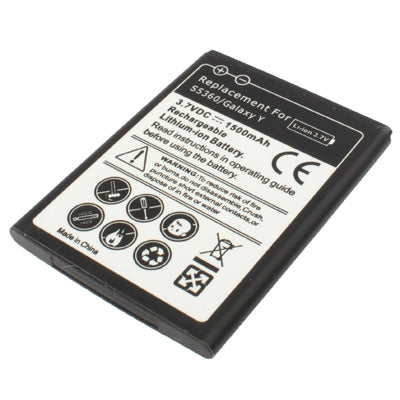 1500mAh Replacement Battery for Galaxy Y / S5360