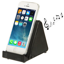 Load image into Gallery viewer, Wireless Magic Audio Amplifying Induction Speaker Holder for iPhone 5 &amp; 5S &amp; 5C / 4 &amp; 4S (Black)