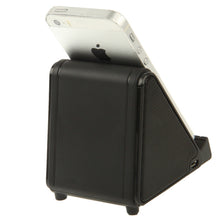 Load image into Gallery viewer, Wireless Magic Audio Amplifying Induction Speaker Holder for iPhone 5 &amp; 5S &amp; 5C / 4 &amp; 4S (Black)