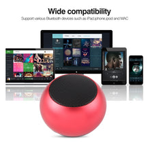 Load image into Gallery viewer, Mini Metal Wireless Bluetooth Speaker,  Hands-free, LED Indicator