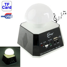 Load image into Gallery viewer, CT-0019 Multi LED Lights Speaker with FM Radio, Support TF Card