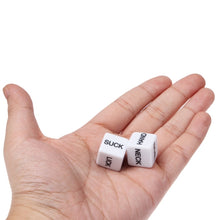 Load image into Gallery viewer, 2 PCS Sexy Dice Bachelor Party Game / Novelty Gift Bedroom Toy for Lover, Size: 15mm x 15mm x 15mm