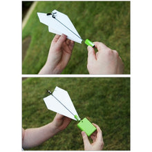 Load image into Gallery viewer, DIY Creative Power Up Airplane Rechargeable Airplane Electric Paper Airplane for Kids