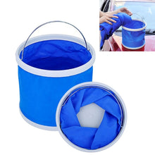 Load image into Gallery viewer, 9L Multifunctional Foldable Bucket for Car Washing / Fishing / Storage, Random Color Delivery, Foldable Bucket