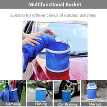 Load image into Gallery viewer, 9L Multifunctional Foldable Bucket for Car Washing / Fishing / Storage, Random Color Delivery, Foldable Bucket