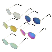 Load image into Gallery viewer, Oval Retro UV400 UV Protection Metal Frame AC Lens Sunglasses