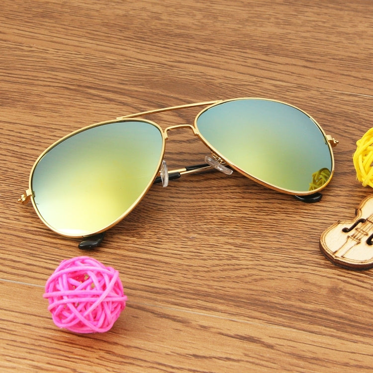 UV400 UV Protection Metal Frame AC Lens Frog Mirror Eyeglasses Sunglasses