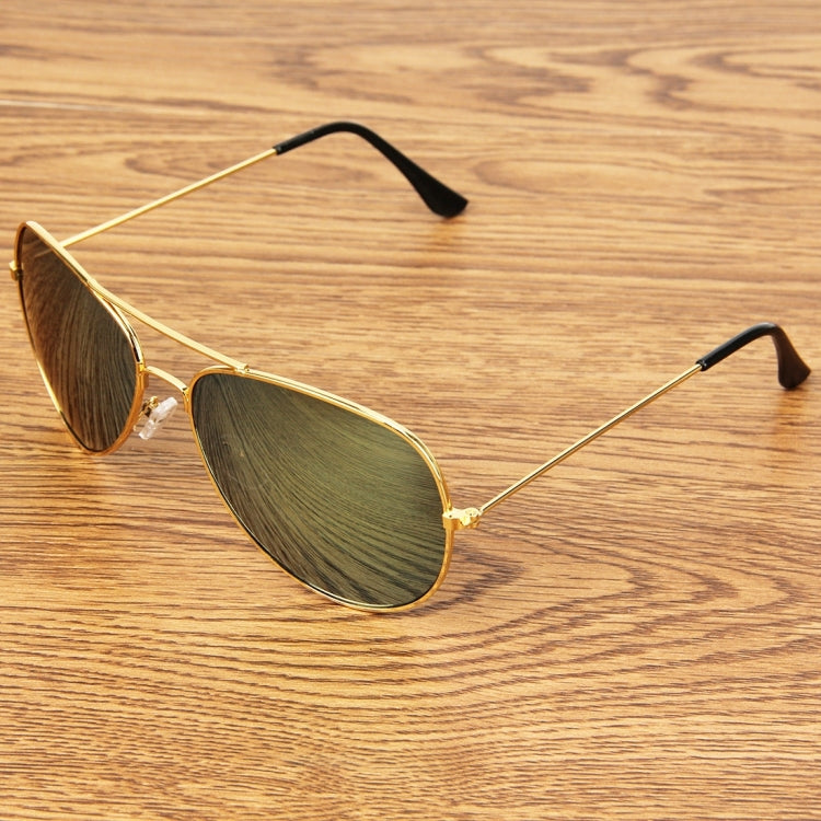 UV400 UV Protection Metal Frame AC Lens Frog Mirror Eyeglasses Sunglasses