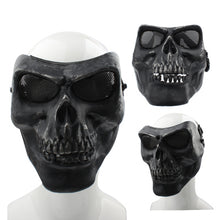 Load image into Gallery viewer, High Intensity Terrifying Evil Facepiece Skeleton Anti BB Bomb Face Mask with Elastic Bands
