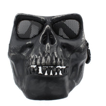 Load image into Gallery viewer, High Intensity Terrifying Evil Facepiece Skeleton Anti BB Bomb Face Mask with Elastic Bands
