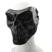 Load image into Gallery viewer, High Intensity Terrifying Evil Facepiece Skeleton Anti BB Bomb Face Mask with Elastic Bands