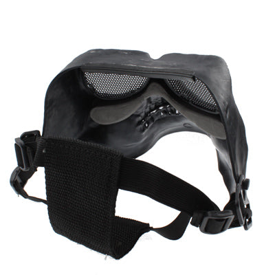 High Intensity Terrifying Evil Facepiece Skeleton Anti BB Bomb Face Mask with Elastic Bands