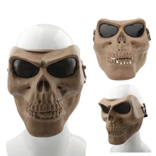 Load image into Gallery viewer, High Intensity Terrifying Evil Facepiece Skeleton Anti BB Bomb Face Mask with Elastic Bands