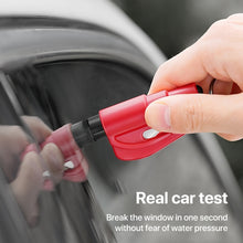 Load image into Gallery viewer, 2 in 1 Car Emergency Hammer / Key Chain / Knife Broken Glass Portable Tool, 2 in 1 Black, 2 in 1 Red, 2 in 1 Yellow